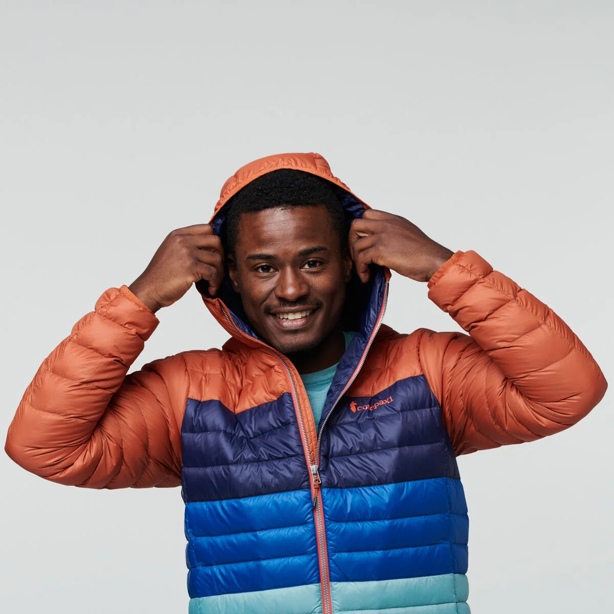 Fuego Down Hooded Jacket Colorblock - Men's - Image 5