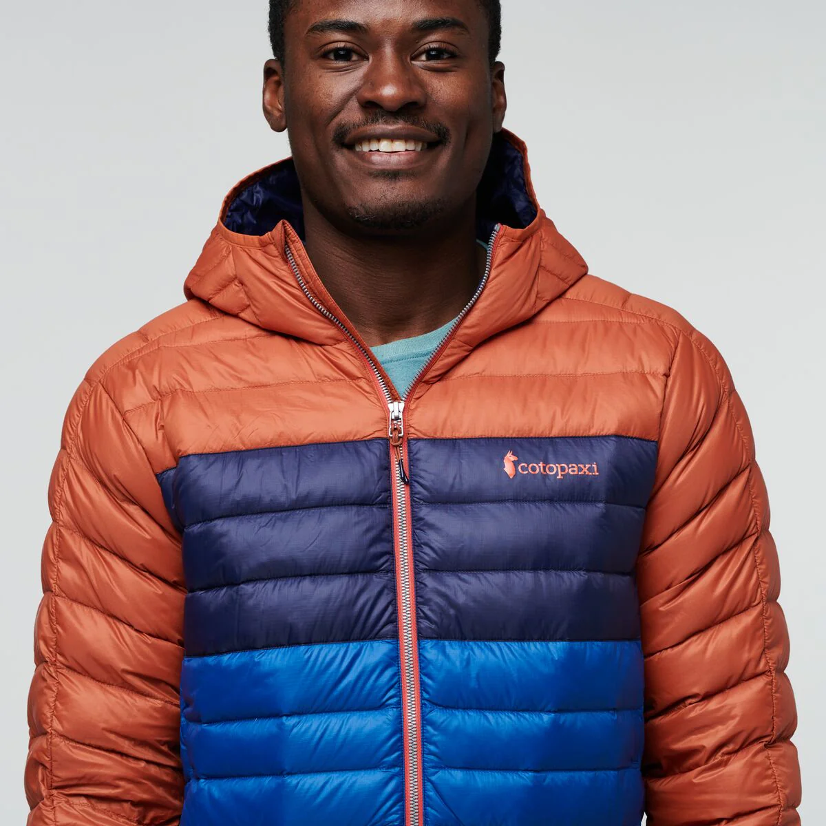Fuego Down Hooded Jacket Colorblock - Men's - Image 6